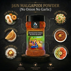 Jain Malgapodi Powder | No Onion No Garlic | Jain-Friendly | Gluten-Free | Authentic Idli Dosa Spice | 365 Spicery