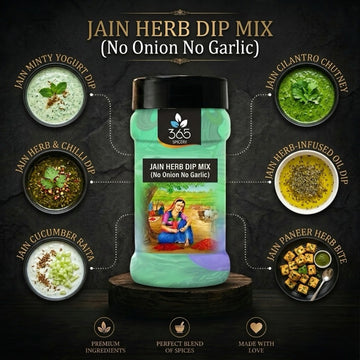 JAIN HERB DIP MIX | No Onion No Garlic | No Artificial Flavours | Premium Garden Blend | 365 Spicery