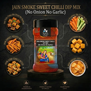 JAIN SMOKE SWEET CHILLI DIP MIX | No Onion No Garlic | No Artificial Colours | Bold Dip | 365 Spicery