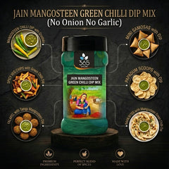 JAIN MANGOSTEEN GREEN CHILLI DIP MIX | No Onion No Garlic | Unique Tangy Blend | Vegan | 365 Spicery