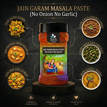 Jain Garam Masala Paste | No Onion No Garlic | Jain-Friendly | Traditional Warm Spice Blend | Pure | 365 Spicery