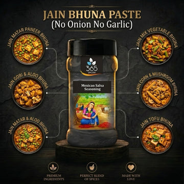 Jain Bhuna Paste | No Onion No Garlic | Jain-Friendly | Deep Roasted Spice Blend | Vegan | 365 Spicery