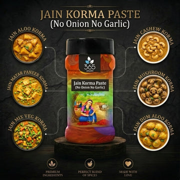 Jain Korma Paste | No Onion No Garlic | Jain-Friendly | Mild Aromatic Curry Base | Gluten-Free | 365 Spicery