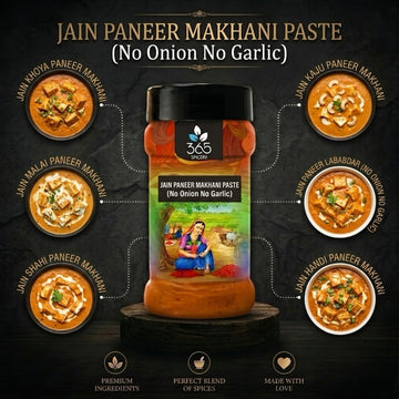 Jain Paneer Makhani Paste | No Onion No Garlic | Jain-Friendly | Rich Creamy Gravy | No MSG | 365 Spicery