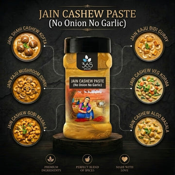 JAIN CASHEW PASTE | No Onion No Garlic | Jain-Friendly | Rich Gravy Thickener | Gluten-Free | 365 Spicery