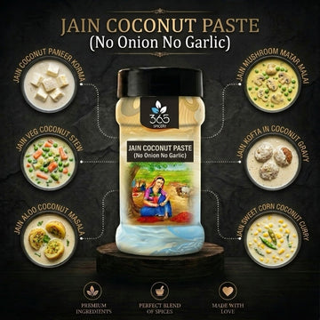 JAIN COCONUT PASTE (No Onion No Garlic) | Creamy Tropical Curry Base | Vegan | Gluten-Free | 365 Spicery