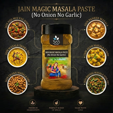 JAIN MAGIC MASALA PASTE (No Onion No Garlic) | All-Purpose Seasoning | Vegan | No Artificial Colours | 365 Spicery