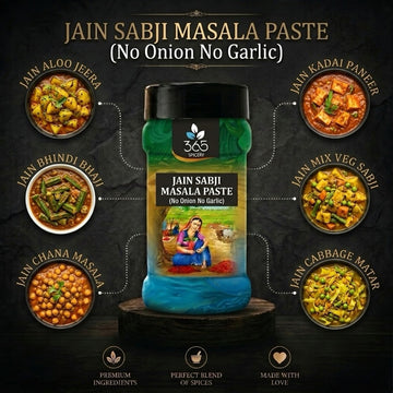 Jain Sabji Masala Paste (No Onion No Garlic Paste) | Daily Vegetable Curry Base | Vegan | 365 Spicery