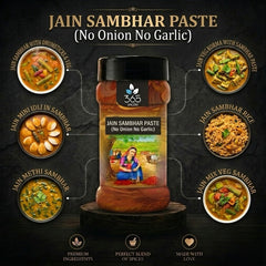 Jain Sambhar Paste (No Onion No Garlic Paste) | Authentic South Indian Base | Vegan | Gluten-Free | 365 Spicery