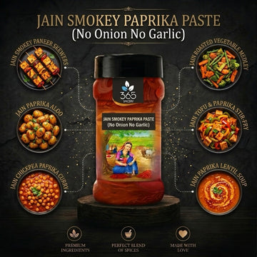 Jain Smokey Paprika Paste (No Onion No Garlic) | Gourmet BBQ Marinade | Vegan | No MSG | 365 Spicery