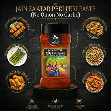 Jain Za'atar Paste (No Onion No Garlic) | Middle Eastern Herb Blend | Vegan | Natural Ingredients | 365 Spicery