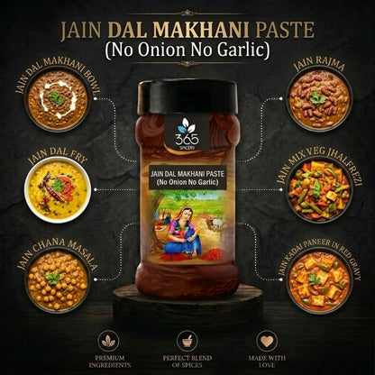 JAIN DAL MAKHANI PASTE (No Onion No Garlic) | Authentic Creamy Curry | Vegan | No MSG | 365 Spicery