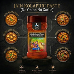 JAIN KOLHAPURI PASTE (No Onion No Garlic) | Spicy Authentic Curry Base | Vegan | No Preservatives | 365 Spicery