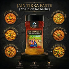 JAIN TIKKA PASTE (No Onion No Garlic) | Classic Indian Grill Base | Vegan | No Artificial Colours | 365 Spicery