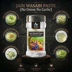 JAIN WASABI PASTE (No Onion No Garlic) | Authentic Japanese Heat | Vegan | No Artificial Colours | 365 Spicery