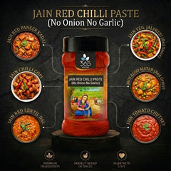 Jain Red Chilli Paste (No Onion No Garlic) | Spicy Culinary Base | Vegan | No Artificial Flavours | 365 Spicery