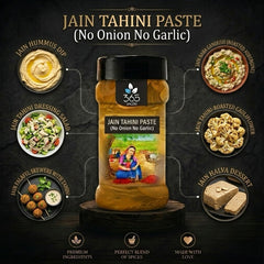 JAIN TAHINI PASTE (No Onion No Garlic) | Pure Sesame Spread | Vegan | Gluten-Free | No MSG | 365 Spicery