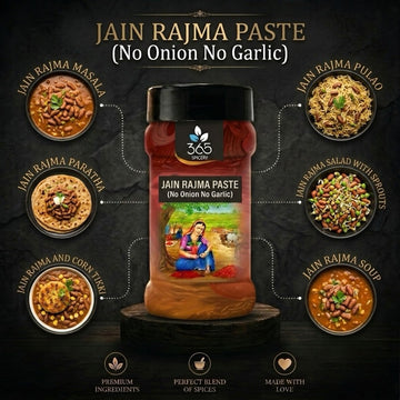 JAIN RAJMA PASTE (No Onion No Garlic) | Traditional Curry Base | Vegan | No Artificial Flavours | 365 Spicery
