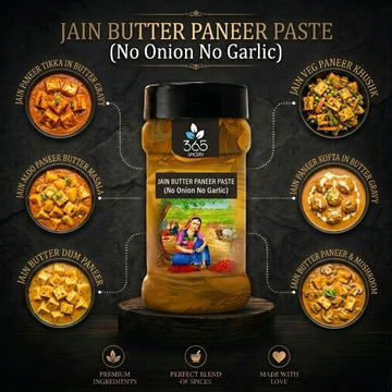 JAIN BUTTER PANEER PASTE (No Onion No Garlic) | Rich Creamy Gravy Base | Natural Ingredients | 365 Spicery