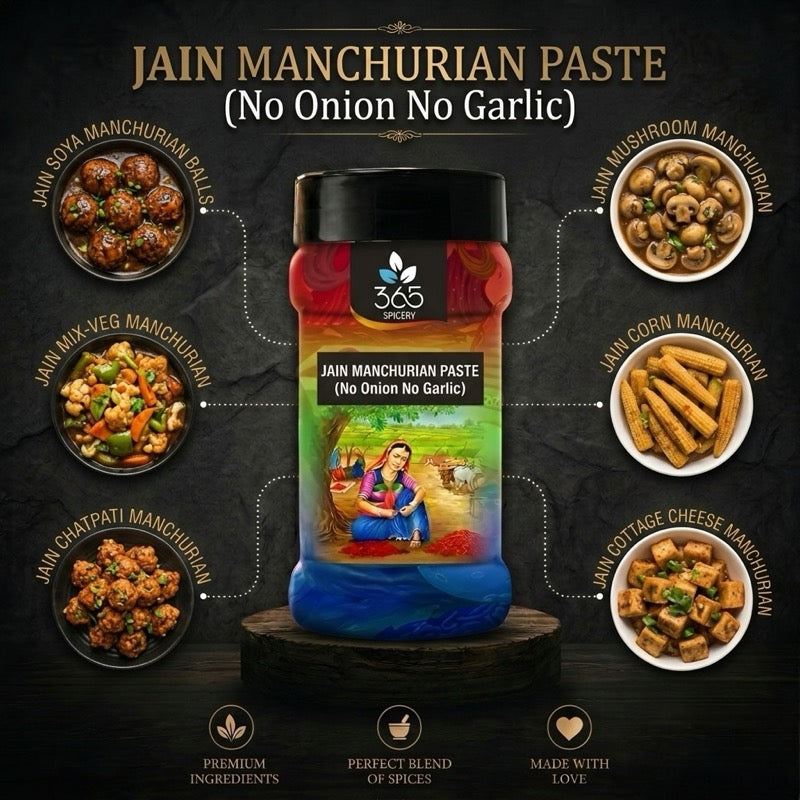 JAIN MANCHURIAN PASTE (No Onion No Garlic) | Indo-Chinese Gravy Base | Vegan | No Artificial Flavours | 365 Spicery