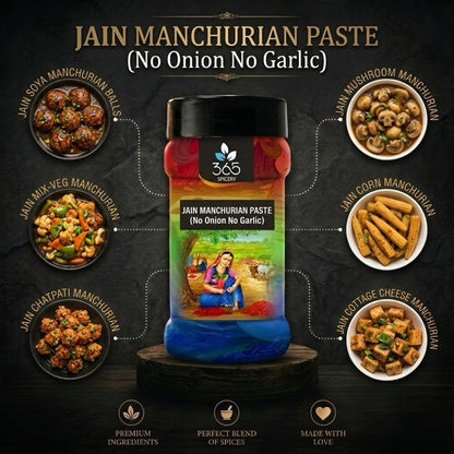 JAIN MANCHURIAN PASTE (No Onion No Garlic) | Indo-Chinese Gravy Base | Vegan | No Artificial Flavours | 365 Spicery