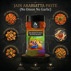 JAIN ARABIATTA PASTA PASTE (No Onion No Garlic) | Vegan Italian Sauce | No Artificial Colours | 365 Spicery