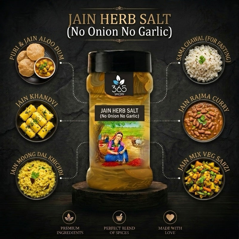 Jain Herb Salt | No Onion No Garlic | Jain-Friendly | Natural Ingredients | Versatile Seasoning | 365 Spicery