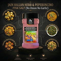 Jain Italian Herbs & Peperoncino Pink Salt | No Onion No Garlic | Jain-Friendly | Vegan | 365 Spicery