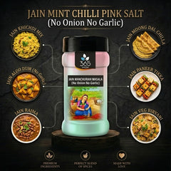 Jain Mint Chilli Pink Salt | No Onion No Garlic | Jain-Friendly | Vegan | Refreshing & Spicy | 365 Spicery