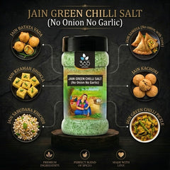 Jain Green Chilli Salt | No Onion No Garlic | Jain-Friendly | Natural Ingredients | Fresh Heat | 365 Spicery