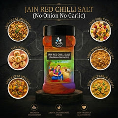 Jain Red Chilli Salt | No Onion No Garlic | Jain-Friendly | Gluten-Free | Pure Natural Ingredients | 365 Spicery