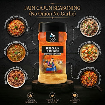 Jain Cajun Seasoning | No Onion No Garlic | Bold Creole Spice | Gluten-Free | No MSG | 365 Spicery