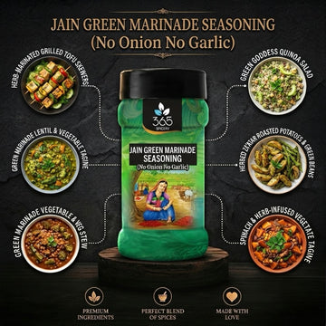 Jain Green Marinade | No Onion No Garlic | Herb-Based Grill Rub | No Artificial Colours | 365 Spicery