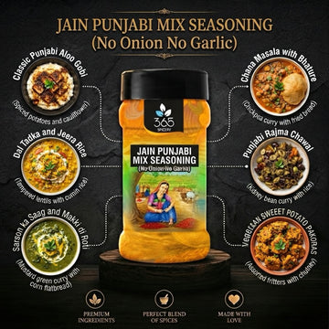 Jain Punjabi Mix Seasoning | No Onion No Garlic | Traditional North Indian Blend | Vegan | 365 Spicery