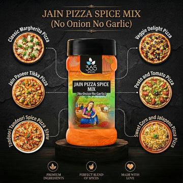 Jain Pizza Spice Mix | No Onion No Garlic | Authentic Herb Blend | No Artificial Flavours | 365 Spicery