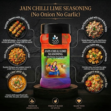 JAIN CHILLI LIME PASILLA RUB | No Onion No Garlic | Jain-Friendly | Vegan | Smoky & Tangy Seasoning | 365 Spicery