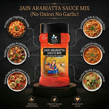 Jain Arabiatta Sauce Mix | No Onion No Garlic | Natural Ingredients | No Artificial Colours | 365 Spicery
