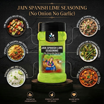 Jain Spanish Lime Seasoning | No Onion No Garlic | Jain-Friendly | No Artificial Flavours | Zesty Fries | 365 Spicery