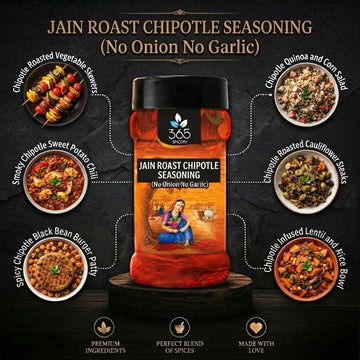 Jain Roast Chipotle Seasoning | No Onion No Garlic | Jain-Friendly | No Artificial Colours | Vegan | 365 Spicery