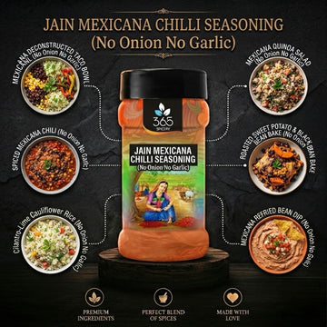 Jain Mexicana Chilli Seasoning | No Onion No Garlic | Jain-Friendly | No MSG | Snack & Nachos | 365 Spicery