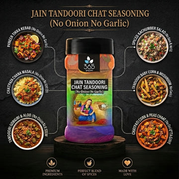 Jain Tandoori Chat Seasoning | No Onion No Garlic | Jain-Friendly | Natural Ingredients | Grill | 365 Spicery