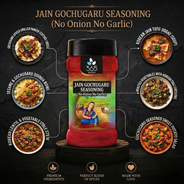 Jain Gochugaru Seasoning | No Onion No Garlic | Jain-Friendly | Gluten-Free | Natural Ingredients | 365 Spicery