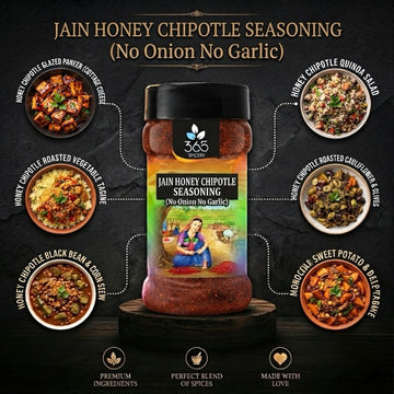 Jain Honey Chipotle Seasoning | No Onion No Garlic | Jain-Friendly | Natural Ingredients | Snack Mix | 365 Spicery