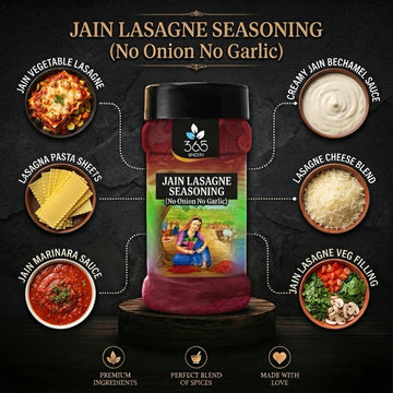 Jain Lasagne Seasoning | No Onion No Garlic | Jain-Friendly | Natural Ingredients | For Pasta | 365 Spicery