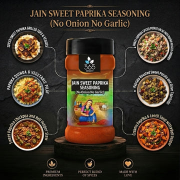 Jain Sweet Paprika Seasoning | No Onion No Garlic | Jain-Friendly | Natural Ingredients | For Fries | 365 Spicery