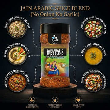 Jain Arabic Spice Blend | No Onion No Garlic | Jain-Friendly | Traditional Middle Eastern | 365 Spicery