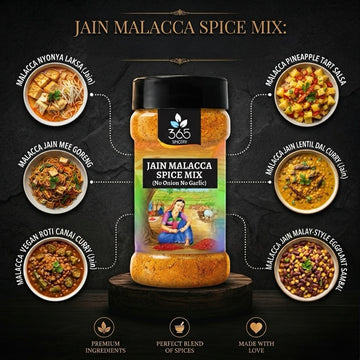 Jain Malacca Spice Mix | No Onion No Garlic | Jain-Friendly | Southeast Asian Blend | Natural | 365 Spicery