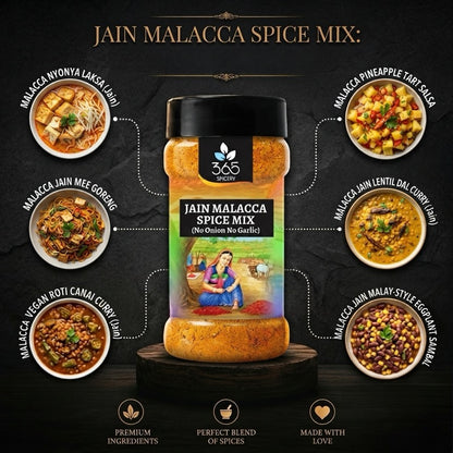 Jain Malacca Spice Mix | No Onion No Garlic | Jain-Friendly | Southeast Asian Blend | Natural | 365 Spicery