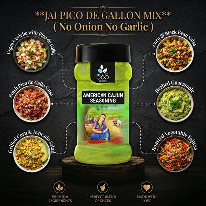 Jain Pico De Gallo Mix | No Onion No Garlic | Jain-Friendly | Fresh Salsa Blend | Natural | 365 Spicery
