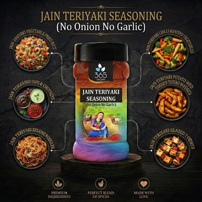 Jain Teriyaki Seasoning | No Onion No Garlic | Jain-Friendly | Asian Stir-fry | No MSG | 365 Spicery